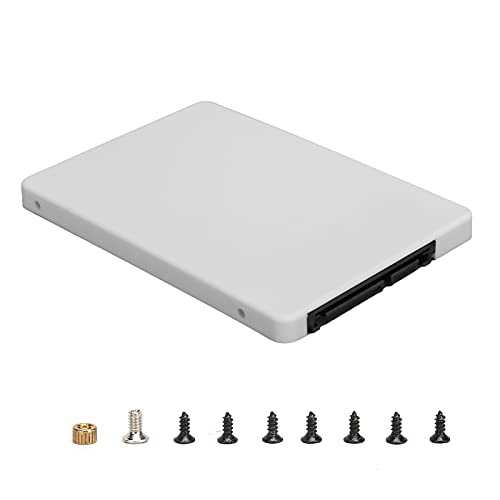 Topiky SATA zu USB 3.0 Werkzeugloses Externes Festplattengehäuse, Tragbarer M.2 (SATA) zu 3.0 NGFF Festplattenkonverter mit für SSD Optimiertem Gehäuse (Weiß/Schwarz) (Weiss) von Topiky