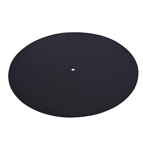 Topiky Schallplattenmatte, Antistatik LP Plattenspieler Schallplatte Flat Soft Genuine Ledermatte Slipmat Pad(1,5 mm) von Topiky