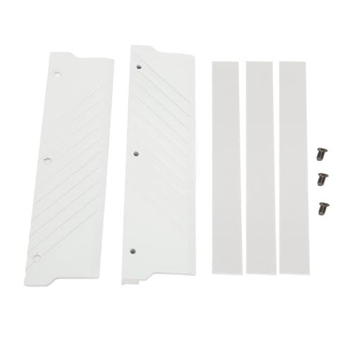 Topiky Speicher RAM Kühlkörper, Aluminiumlegierung, Speicher RAM Kühler DDR5 Kühlkörper, MEO PMOAB G DDR5 Kühlkörper für Computer Wasserkühlsystem (White) von Topiky