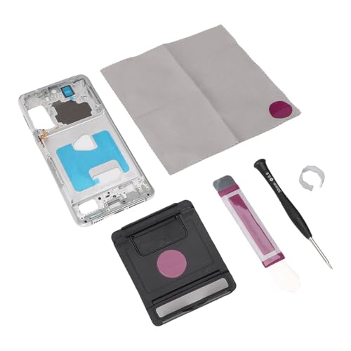 Topiky Telefon mit Mittlerem Rahmen, Rahmen des Mittelrahmens, Robustes Telefon mit Mittlerem Frame -Ersatz für Reparaturen Stilvoll (Silver) von Topiky