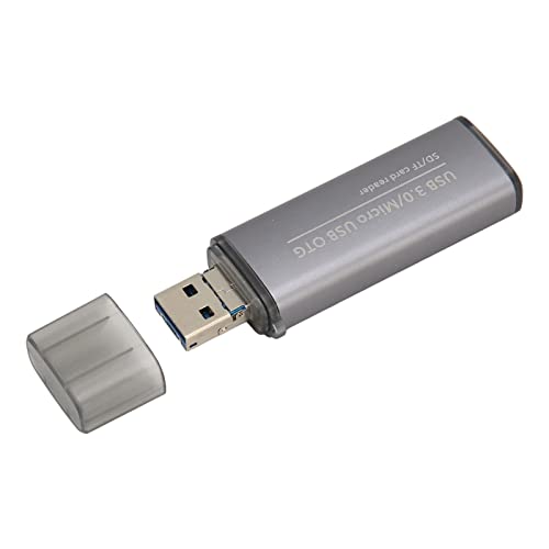 Topiky USB-Kartenleser 3 in 1, Zwei Kartensteckplätze, 5 Gbit/s Übertragungsrate, Ultraschlankes Design, Plug-and-Play, Unterstützt, OS X und von Topiky