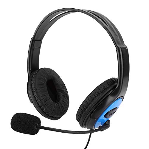 Topiky Wired Gaming Headset für PS4, A4 Comfort Noise Cancelling über Ear Esport Headset mit Mikrofon, Lautstärkeregelungstaste und Stummschalter für PS4 von Topiky