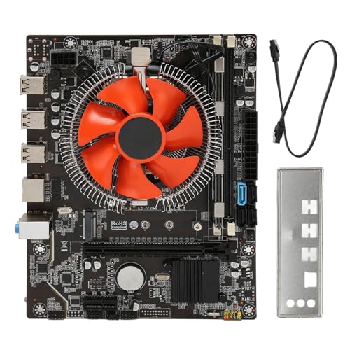 Topiky X79 Motherboard Bundle, Gaming PC Motherboard mit Hochgeschwindigkeits M.2 Festplatte, DDR3 Speicher, 6 Kernen, 12 Threads, Integriertem Lüfter, Unterstützt LGA 1356 CPU von Topiky