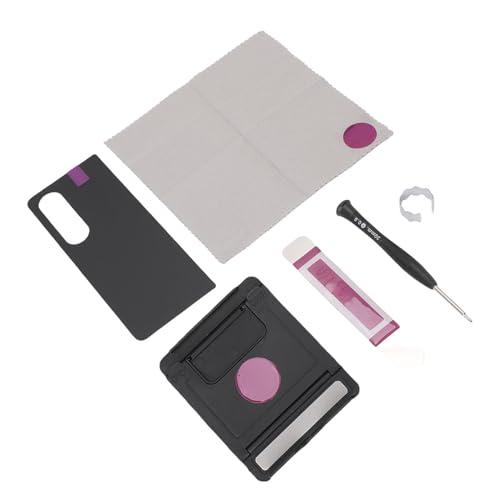 Topiky Zurück Glasersatz, Vollständige Reparaturwerkzeuge vor Installiertem Kleber -Telefon Zurück -Glasabdeckung für Z Fold 4 5G F936 (Black) von Topiky