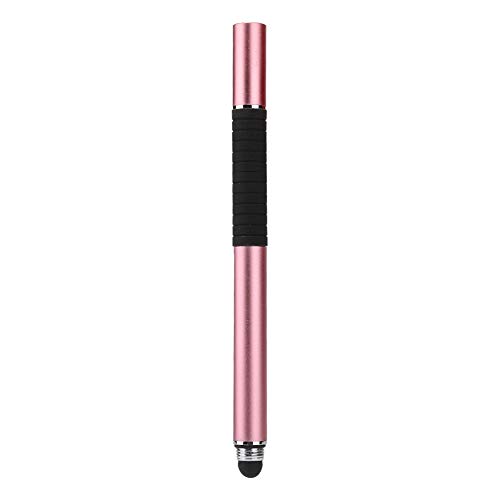 Touch Stylus, 2-in-1 Leitfähiger Silikon-Saugnapf-Stylus aus Stoff, Double Touch Full Metal Disc Painting Stylus, Stark und Langlebig (Rosa) von Topiky