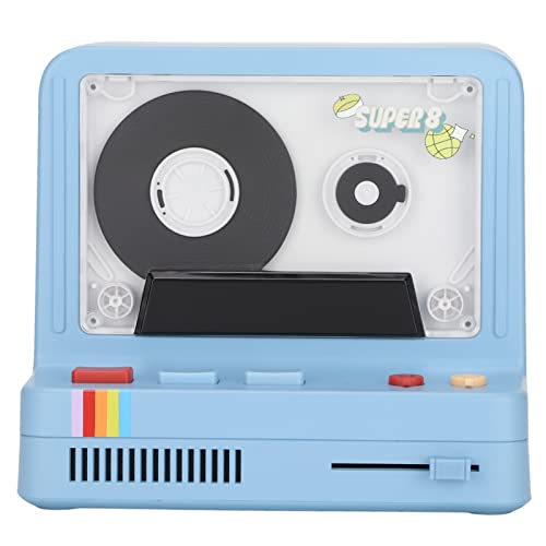 Tragbarer -Kassettenspieler, Retro-Stereo-Band Retro-Lautsprecher, Kassettenspieler-Musikkassettenspieler, Unterstützt AUX und Speicherkarte (Blau) von Topiky