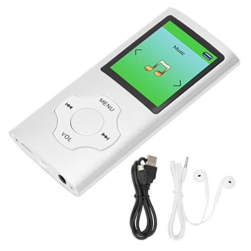 Tragbarer MP3-Player, Digitaler Verlustfreier Musik-MP3-Player mit Kopfhörer für Kinder, MP3--Musik-Player, Diktiergerät für Studenten, UKW-Radio, 1,8-Zoll-LCD-Bildschirm, Zum von Topiky