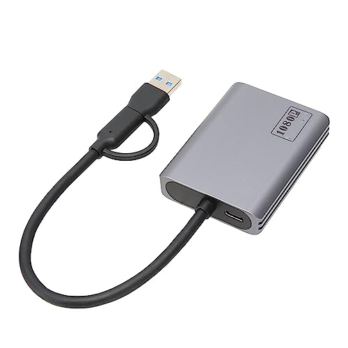 Typ C auf Dual HD Adapter 1080P Unterstützt Plug and Play USB auf HD Adapter aus Aluminiumlegierung für Laptop Desktop PC von Topiky