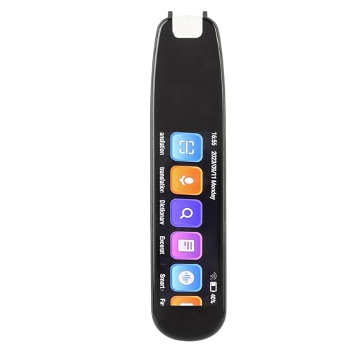 Übersetzungs Scanstift, 134 Sprachen Übersetzergerät, Wörterbuchstift mit 2,99 Zoll Touchscreen, Textextrakt Scan Übersetzungsstift, für Sprachlerner (Black) von Topiky