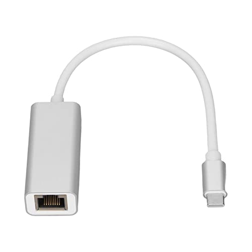 USB C auf RJ45 Ethernet Adapter, Fast Connection Driver Free Silver Typ C auf RJ45 Gigabit Ethernet Netzwerkkabel für, für Win 8, 7, 10 Vista, für XP, für OS X, für von Topiky