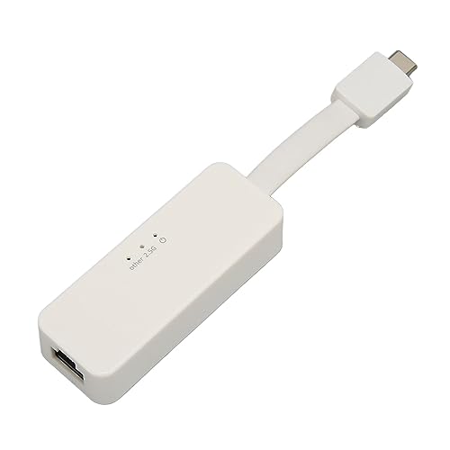 USB zu Ethernet Adapter, 2500M RJ45 Netzwerkadapter, Kompatibel fürfür OS X, für Laptop Tablet (Typ C Weiß) von Topiky
