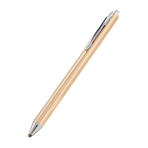 Universal-Stylus-Stift für Touchscreen, Tragbarer Touch-Stift für Smartphones und Tablets, Stoffkopf-Stylus-Stift-Ersatz für Pad 2018/Samsu Tab/L G/Huaw/Xiaom (Gold) von Topiky