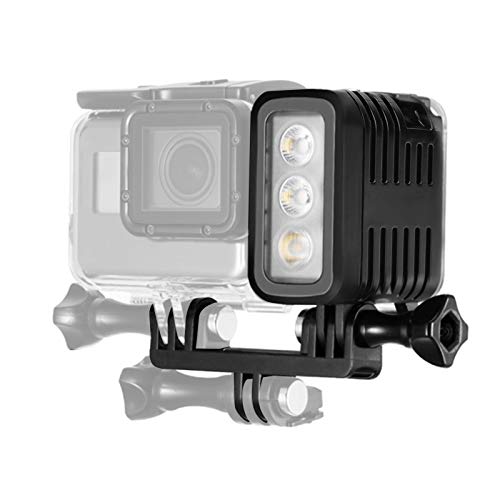 Unterwasser-Videolicht, 30 m Tauchlicht 3 Helligkeit Dimmbar Wasserdichtes LED-Videofüll-Nachtlicht für GOPRO Hero 4/3 +/3/2/1/sj4000/sj5000/sj6000/für Xiaomi Yi von Topiky