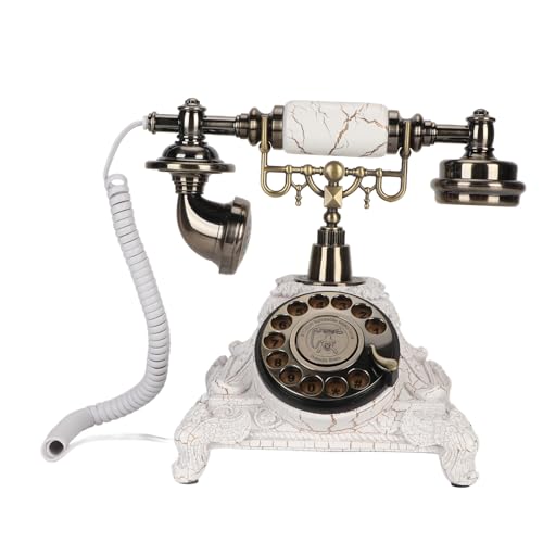 Vintage Wählscheibentelefon, Klassisches Vintage Schnurtelefon für Festnetz, Altmodischer Wählscheibentelefon, Antike Telefone Geschenk für Senioren, von Topiky