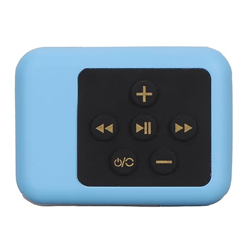 Wasserdichter MP3 Player, Tragbarer Musik Player mit 16 GB Internem Speicher, Rückclip, MP3 Musik Player, USB Übertragung, für Schwimmsport (Blue) von Topiky