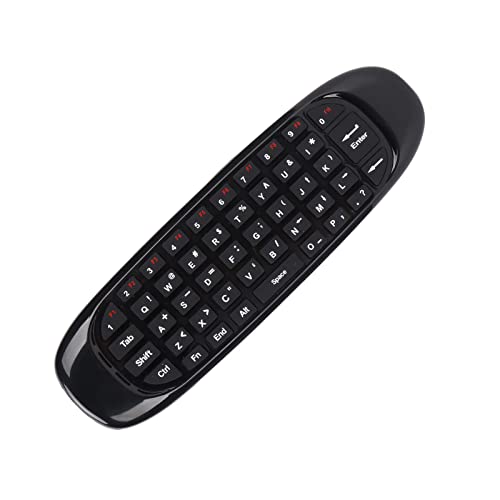 Wireless Keyboard Mouse 2.4G: Tragbare, Multifunktionale Fernbedienung für PC, Smart TV, Android TV Box – Wiederaufladbarer Lithium Akku von Topiky
