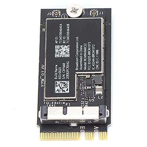 Topiky Wireless Network Card Adapter auf NGFF M.2 Key A/E Adapter, Wireless WiFi Adapter Network Connector mit Dual Frequency 2.4Ghz/5Ghz für MacBook/Hackintosh (Antenne Nicht enthalten) von Topiky
