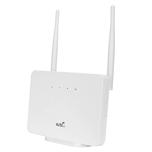 Wireless Router High Speed ​​Smart 4G CPE WiFi Wireless Mobile Network Hotspot mit LAN/WAN Port Micro-SIM-Kartensteckplatz, 180° Drehbarer Antennenrouter für Wireless Internet (EU-Stecker) von Topiky