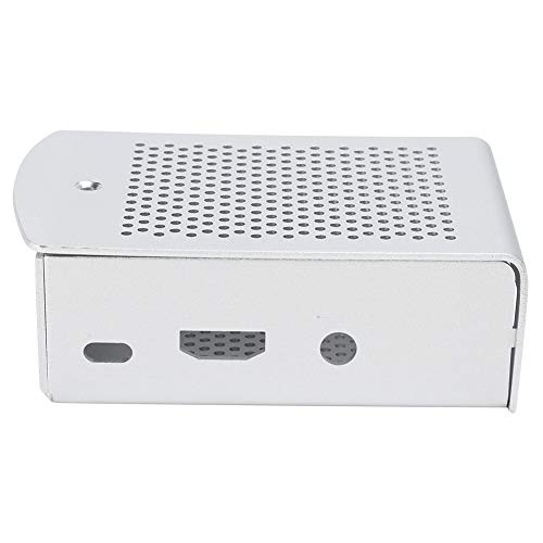 für 3B + 2B Gehäuse, Aluminiumlegierung Metallgehäuse für 3 B+ / 3B Motherboard Cooling Protective Box Silver mit Wall Mount Kit und Zubehörpaket für 3B + 2B Gehäuse, Aluminiumlegierung Metallgehäuse für 3 B+ / 3B Motherboard Cooling Protective Box Silver mit Wall Mount Kit und Zubehörpaket von Topiky