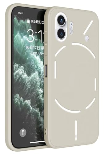 Topme Handyhülle Hülle Fur NothingPhone (2) / NothingPhone 2 (6.7" Inches) Case Schutzhülle, Hautschutz Aus TPU Silikonhülle - Altweiß von Onetobye