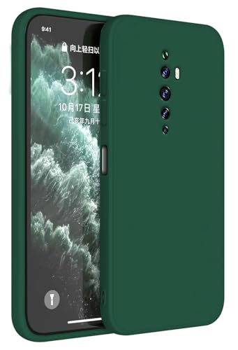 Topme Handyhülle Hülle Fur Oppo Reno 2Z 6.53" Case Schutzhülle, Hautschutz Aus TPU Silikonhülle - Dunkelgrün von AUNEOS