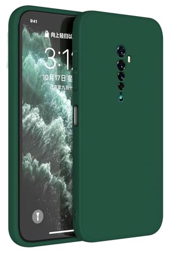 Topme Handyhülle Hülle Fur Oppo Reno2 6.5" Case Schutzhülle, Hautschutz Aus TPU Silikonhülle - Dunkelgrün von AUNEOS