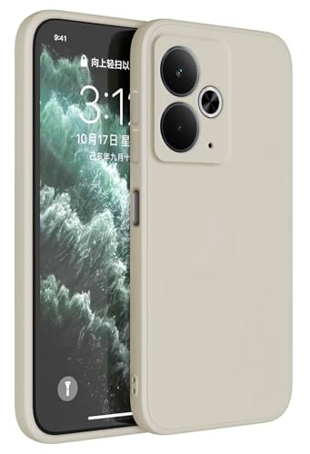 Topme Handyhülle Hülle Fur Realme 14 5G / Realme 14T 5G (6.67" Inches) Case Schutzhülle, Hautschutz Aus TPU Silikonhülle - Altweiß von Topme