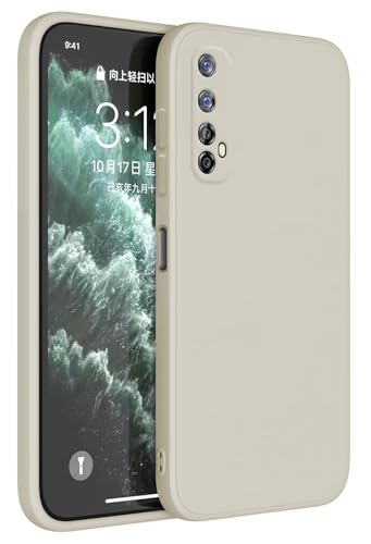 Topme Handyhülle Hülle Fur Realme 7 (4G) (6.5" Inches) Case Schutzhülle, Hautschutz Aus TPU Silikonhülle - Altweiß von Buosha