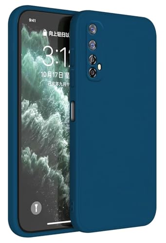 Topme Handyhülle Hülle Fur Realme 7 (4G) (6.5" Inches) Case Schutzhülle, Hautschutz Aus TPU Silikonhülle - Saphirblau von IYVYI