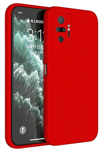 Topme Handyhülle Hülle Fur Redmi Note 10 Pro 6.67" Case Schutzhülle, Hautschutz Aus TPU Silikonhülle - Chinarot von Topme