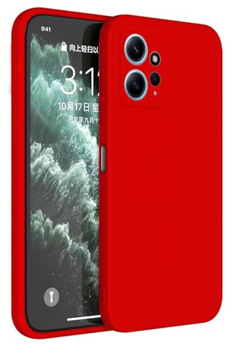 Topme Handyhülle Hülle Fur Redmi Note 12 (4G) 6.67" Inches Case Schutzhülle, Hautschutz Aus TPU Silikonhülle - Chinarot von Onetobye