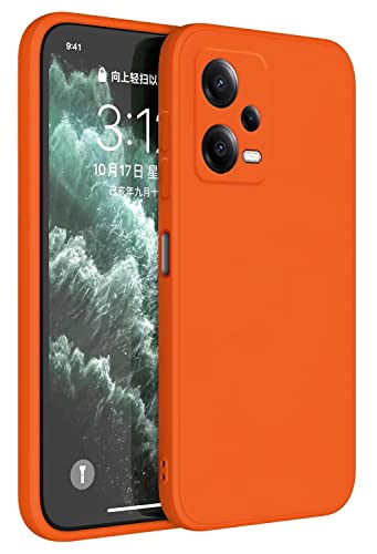 Topme Handyhülle Hülle Fur Redmi Note 12 Pro 6.67" Inches Case Schutzhülle, Hautschutz Aus TPU Silikonhülle - Orange von Topme