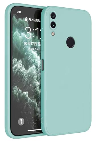 Topme Handyhülle Hülle Fur Redmi Note 7 (6.3" Inches) Case Schutzhülle, Hautschutz Aus TPU Silikonhülle - Helles Cyan von Onetobye