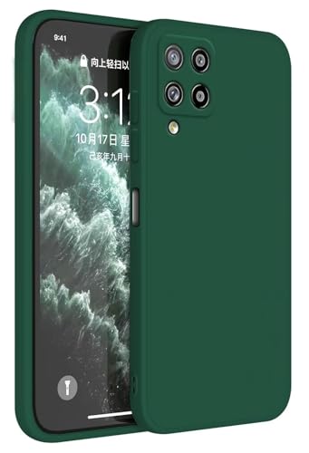Topme Handyhülle Hülle Fur Samsung Galaxy A42 5G (6.6" Inches) Case Schutzhülle, Hautschutz Aus TPU Silikonhülle - Dunkelgrün von Topme
