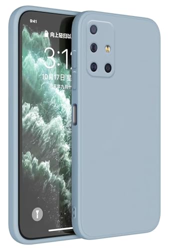 Topme Handyhülle Hülle Fur Samsung Galaxy A51 4G 6.5" Case Schutzhülle, Hautschutz Aus TPU Silikonhülle - Rauchblau von Topme
