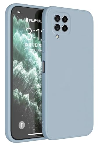 Topme Handyhülle Hülle Fur Samsung Galaxy M53 5G 6.7" Case Schutzhülle, Hautschutz Aus TPU Silikonhülle - Rauchblau von Topme