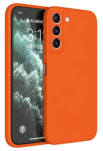 Topme Handyhülle Hülle Fur Samsung Galaxy S21 5G 6.2" Case Schutzhülle, Hautschutz Aus TPU Silikonhülle - Orange von Topme