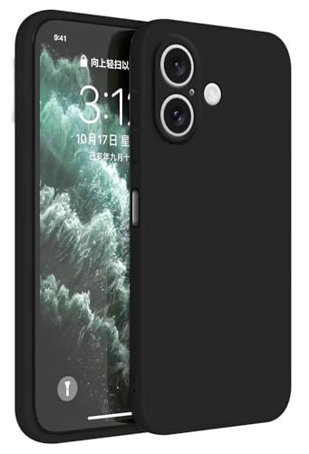 Topme Handyhülle Hülle Fur Smartphone, Compatible with iPhone 16 Plus (6.7" Inches) Case Schutzhülle, Hautschutz Aus TPU Silikonhülle - Schwarz von Topme