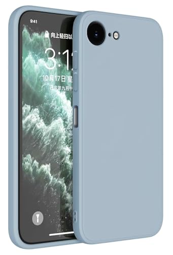 Topme Handyhülle Hülle Fur Smartphone, Compatible with iPhone 16e (6.1" Inches) Case Schutzhülle, Hautschutz Aus TPU Silikonhülle - Rauchblau von Topme