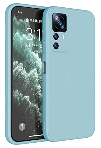 Topme Handyhülle Hülle Fur Xiaomi MI 12T Pro 6.67" Case Schutzhülle, Hautschutz Aus TPU Silikonhülle - Hellblau von Topme