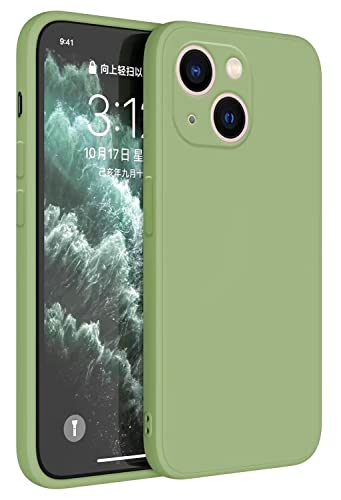 Topme Handyhülle Hülle Fur iPhone 13 Mini 5.4" Case Schutzhülle, Hautschutz Aus TPU Silikonhülle - Matcha-Grün von Topme
