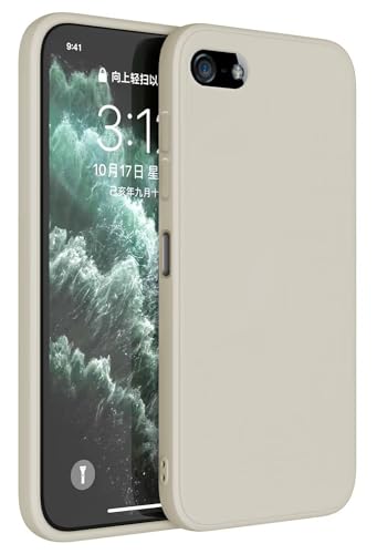 Topme Handyhülle Hülle Fur iPhone 5 / iPhone 5s / iPhone SE 2016 (4" Inches) Case Schutzhülle, Hautschutz Aus TPU Silikonhülle - Altweiß von Topme