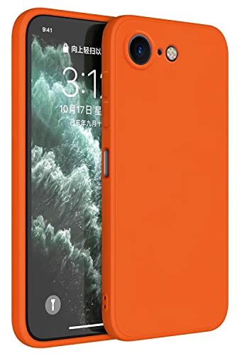 Topme Handyhülle Hülle Fur iPhone 7 / iPhone 8 / iPhone SE 2020 / SE 2022 (4.7" Inches) Case Schutzhülle, Hautschutz Aus TPU Silikonhülle - Orange von Topme