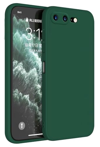 Topme Handyhülle Hülle Fur iPhone 7 Plus/iPhone 8 Plus (5.5" Inches) Case Schutzhülle, Hautschutz Aus TPU Silikonhülle - Dunkelgrün von Topme