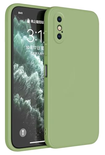 Topme Handyhülle Hülle Fur iPhone X/iPhone XS (5.8" Inches) Case Schutzhülle, Hautschutz Aus TPU Silikonhülle - Matcha-Grün von Topme