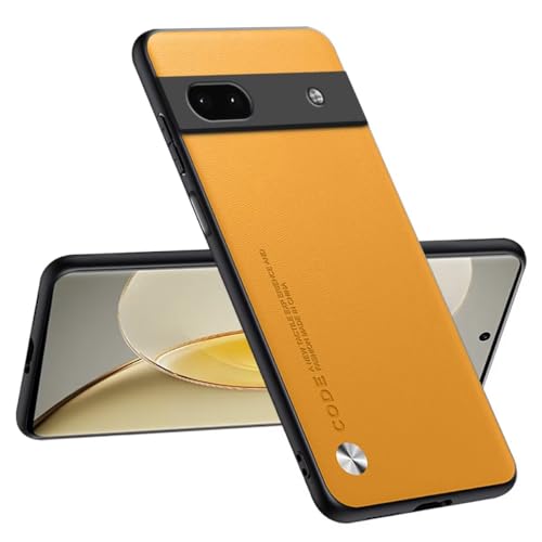 Topme Handyhülle Kompatibel mit Google Pixel 6A (6.1") – Sicherer und Stilvoller Schutz - Gelb von Onetobye