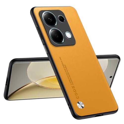 Topme Handyhülle Kompatibel mit Redmi Note 13 Pro 4G / Poco M6 Pro 4G (6.67") – Sicherer und Stilvoller Schutz - Gelb von IUSOT