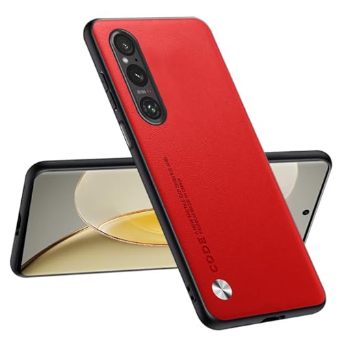 Topme Handyhülle Kompatibel mit Sony Xperia 1 V (6.5") – Sicherer und Stilvoller Schutz - Rot von Dnrl