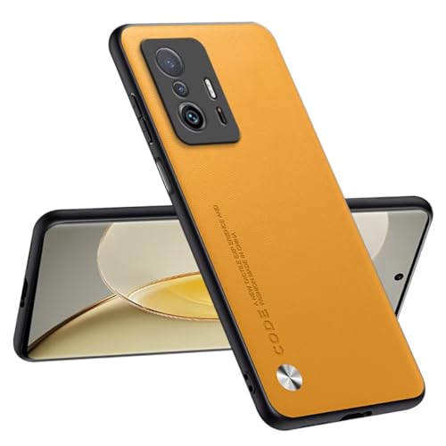 Topme Handyhülle Kompatibel mit Xiaomi MI 11T / Xiaomi MI 11T Pro (6.67") – Sicherer und Stilvoller Schutz - Gelb von Dnrl