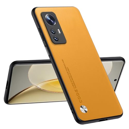 Topme Handyhülle Kompatibel mit Xiaomi MI 12 / Xiaomi MI 12X (6.28") – Sicherer und Stilvoller Schutz - Gelb von Onetobye